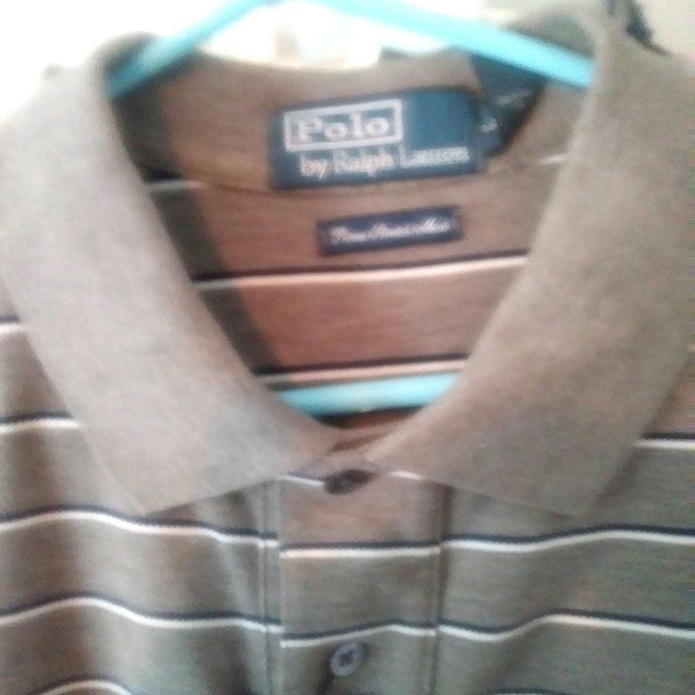 Never Worn, with Tags: Polo RALPH LAUREN Pima Stretch Mesh, Men’s, Grey with...